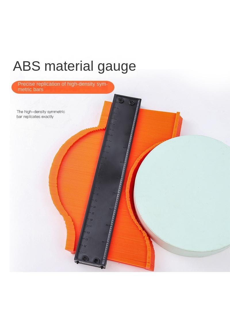 5 Inch 12CM Orange Woodworking Measuring Gauge Taking Gauge Radian Profiling Gauge  - Image 4