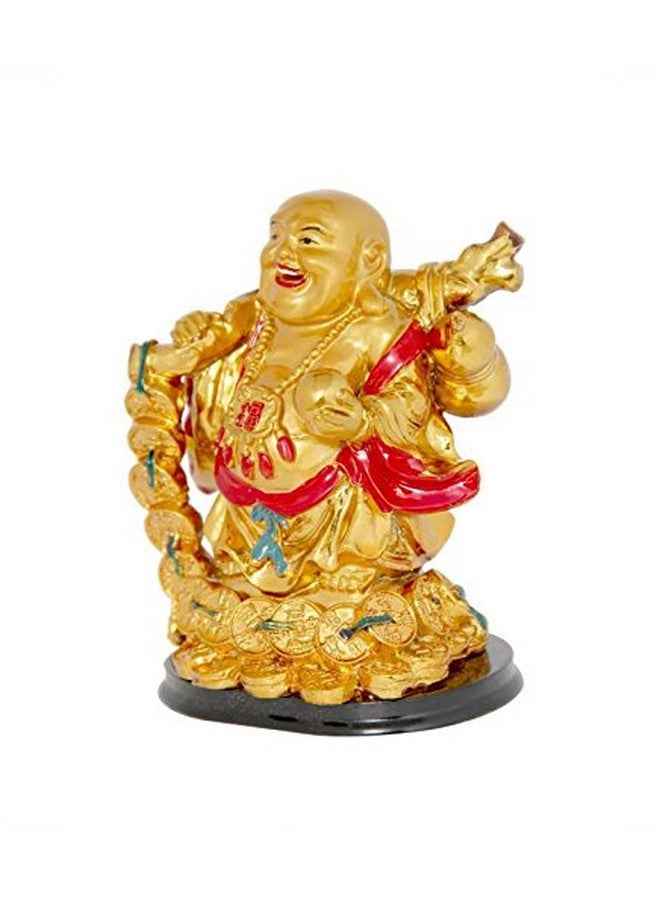 RIPE INDIA® Feng Shui Laughing Buddha with Coin Chain - Image 3
