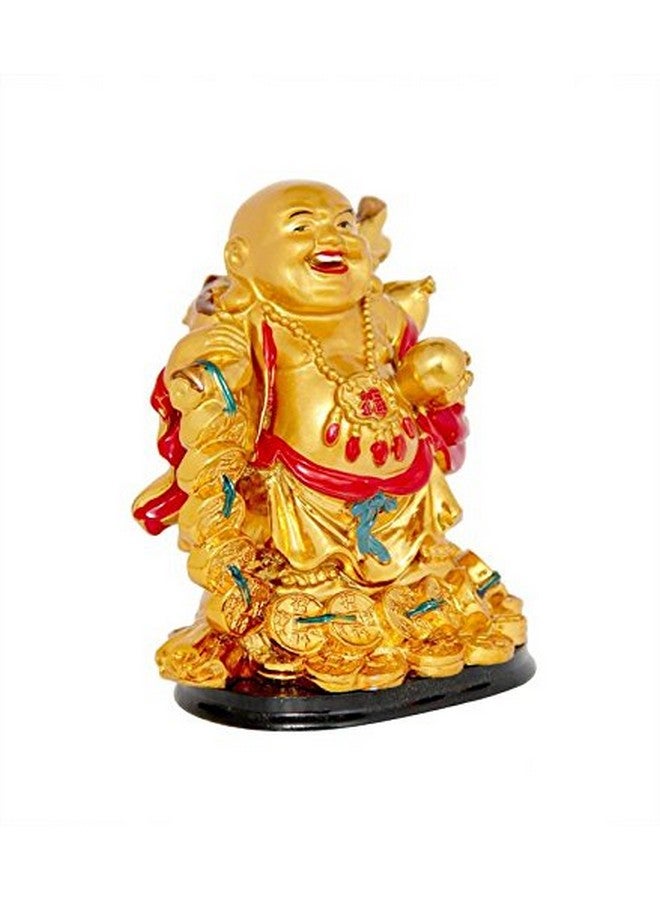 RIPE INDIA® Feng Shui Laughing Buddha with Coin Chain - Image 2