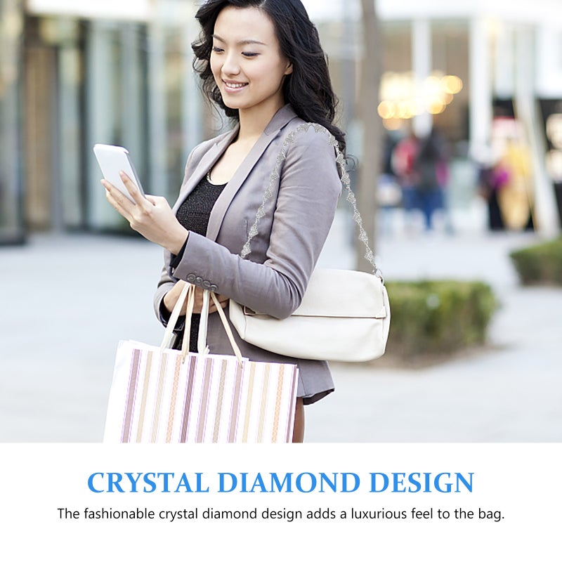 Rhinestone Purse Chain, Versatile Bag Enhancer with Easy-to-Use Clasp for DIY Enthusiasts - Image 5
