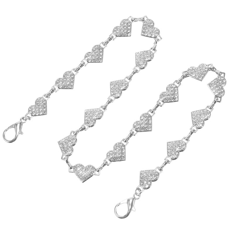 Rhinestone Purse Chain, Versatile Bag Enhancer with Easy-to-Use Clasp for DIY Enthusiasts - Image 1
