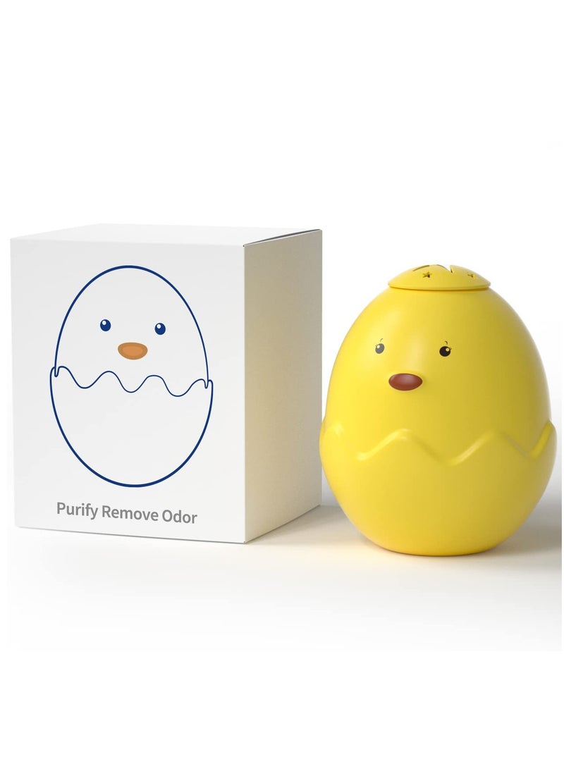 SOLARAE ridge Deodorizer Fresheners Smell Odor Eliminator 2 Pack,Cute Chick Refrigerator Freezer Deodorizer Odors Absorbers Remover for Fridge,Car,Closet,Wardrobe(Yellow) - Image 1