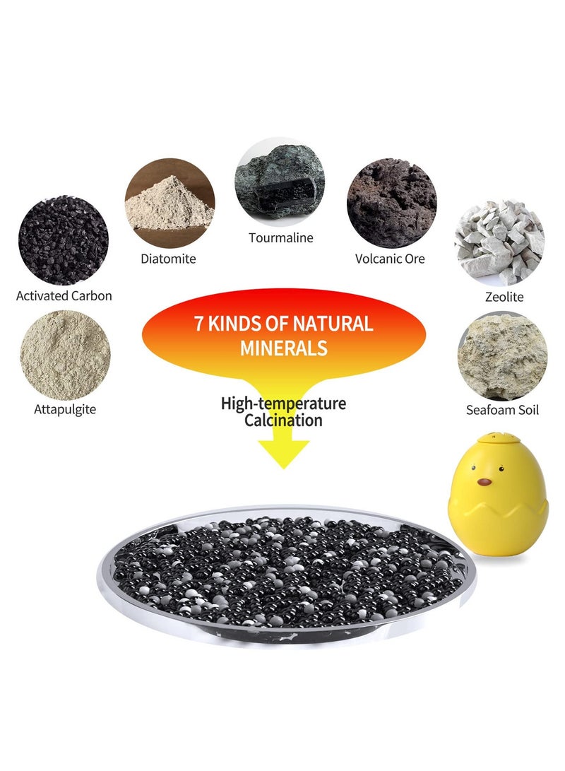 SOLARAE ridge Deodorizer Fresheners Smell Odor Eliminator 2 Pack,Cute Chick Refrigerator Freezer Deodorizer Odors Absorbers Remover for Fridge,Car,Closet,Wardrobe(Yellow) - Image 3