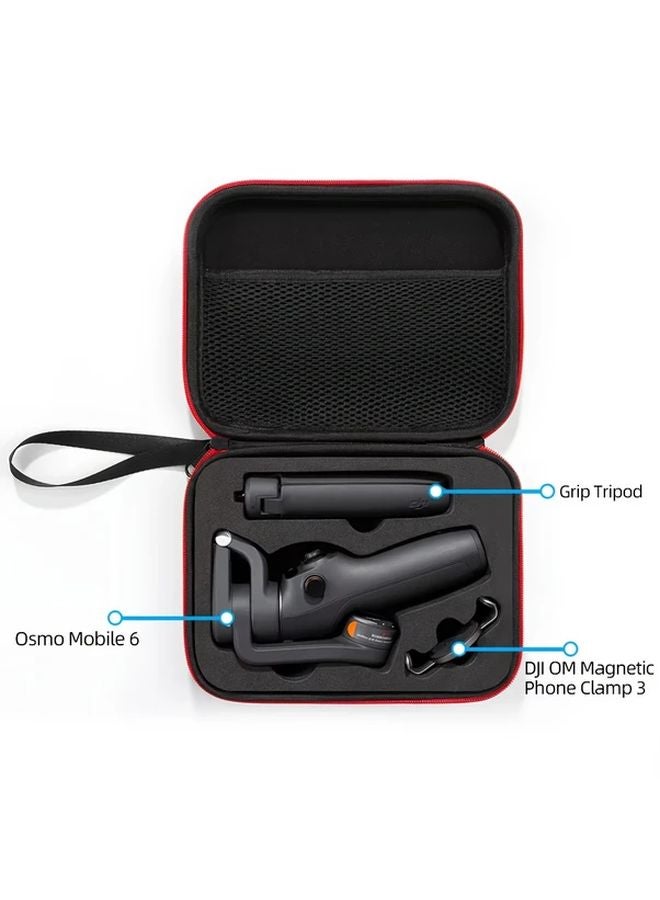 حقيبة حمل سوداء لجهاز DJI Osmo Mobile 6 جيمبال ستابيلايزر وملحقاته - Image 3