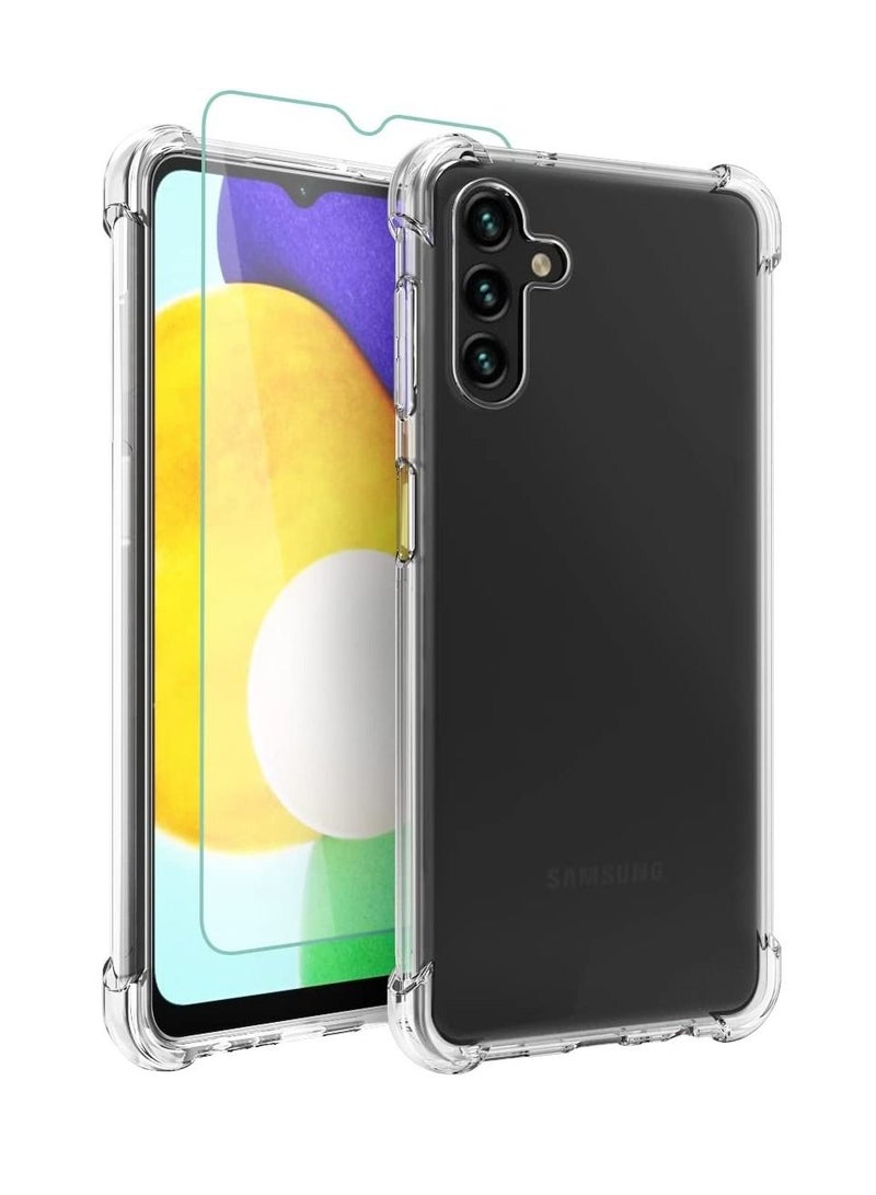DUSALA Galaxy A13 5G Case Clear,Samsung A13 5G Case Transparent Reinforced Corners TPU Shock-Absorption Flexible Cell Phone Cover - Image 1