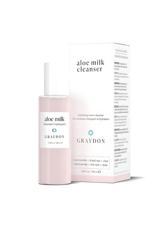 Graydon Aloe Milk Cleanser Gentle Cleanser for Face I Soothes Moisturizes Nourishes Brightens Skin I 100ml - Image 2