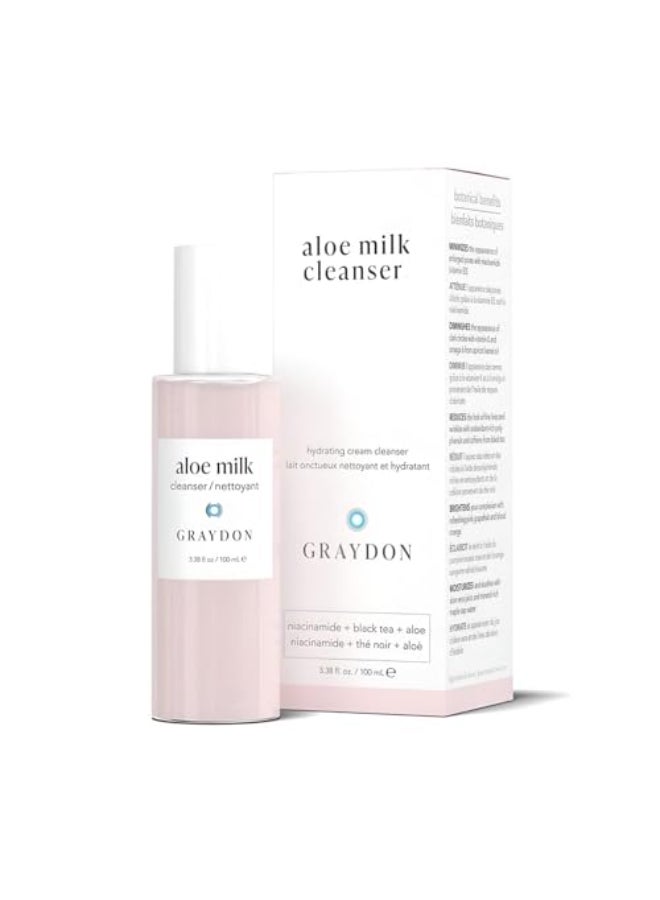 Graydon Aloe Milk Cleanser Gentle Cleanser for Face I Soothes Moisturizes Nourishes Brightens Skin I 100ml - Image 1