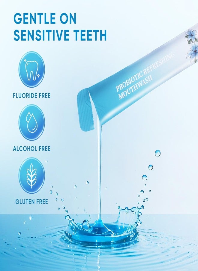 بودي أكسيل غسول الفم BodyAccel بحجم مناسب للسفر، غسول فم محمول برائحة منعشة، خالٍ من الكحول، غسول فم بنكهة النعناع المنعشة للبالغين 7.4 أونصة سائلة (11 مل × 20) - Image 2