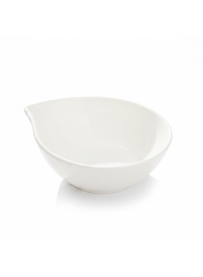 Shallow MAY 3PCS White Porcelain Bowls  12cm Iftar Serving Set for Dates, Nuts & Ramadan Iftar Serving & Timeless - Image 3