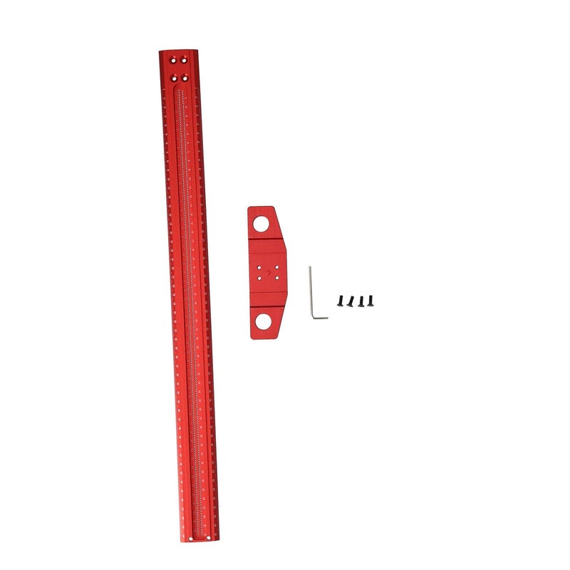 T Type Square Ruler Right Angle Scribe 500mm Aluminum Marking Precision Measuring Tool for Woodworking Glass Crafting - Image 1