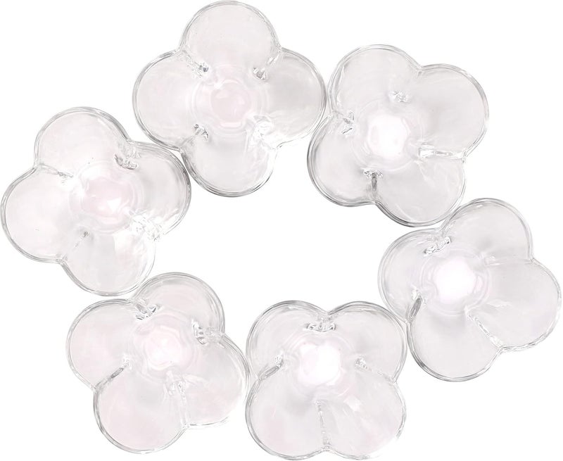 Somil MultiPurpose Tableware SnackVegetable Serving Bowl Set of 6 Glass Clear Round BowltB6B - Image 2