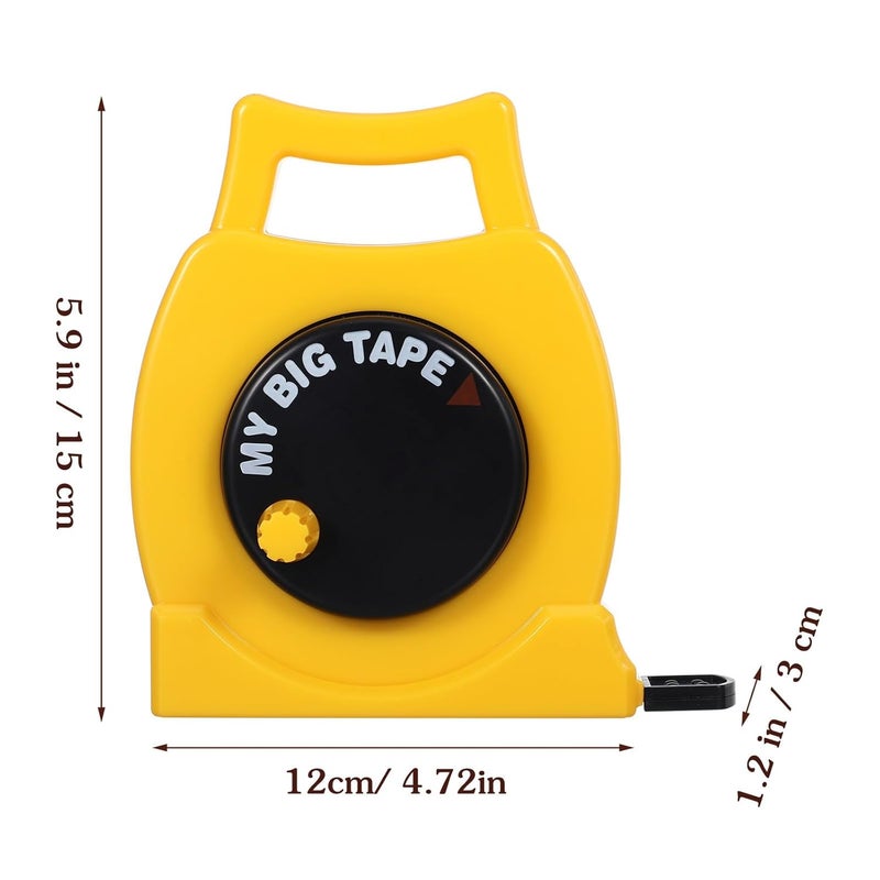 DOITOOL Kids Tape Measure Toy, Plastic Retractable Measuring Tape for Toddlers Ages 3-6, Educational Construction Tapeline for Play Measurement - Image 3
