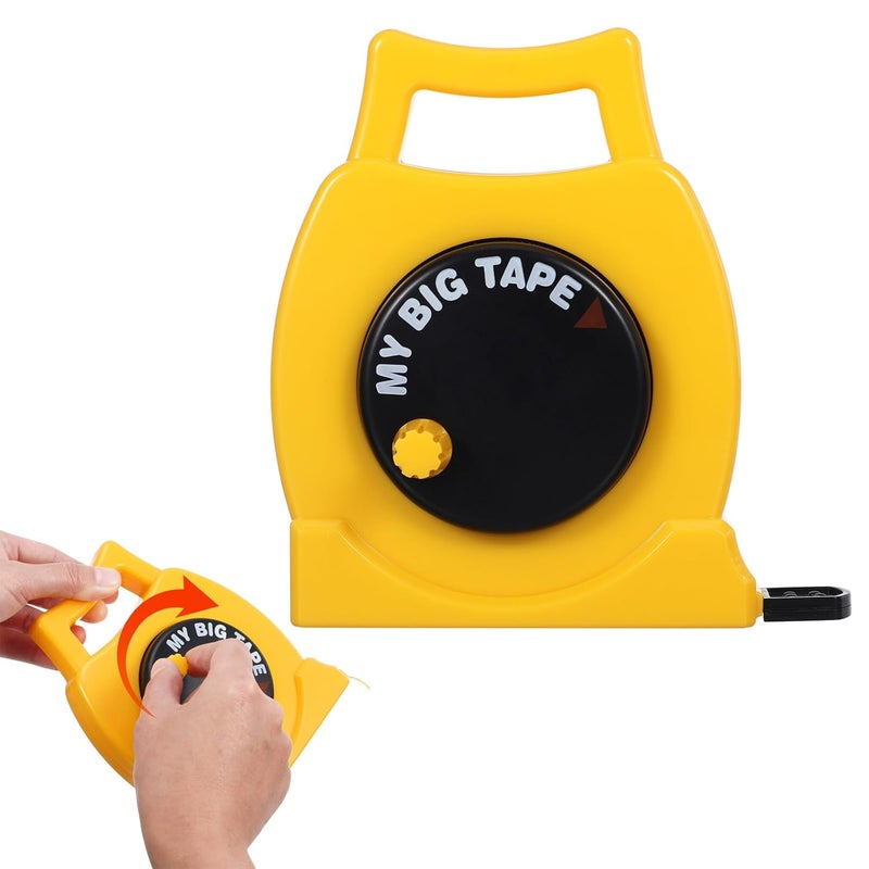 DOITOOL Kids Tape Measure Toy, Plastic Retractable Measuring Tape for Toddlers Ages 3-6, Educational Construction Tapeline for Play Measurement - Image 1
