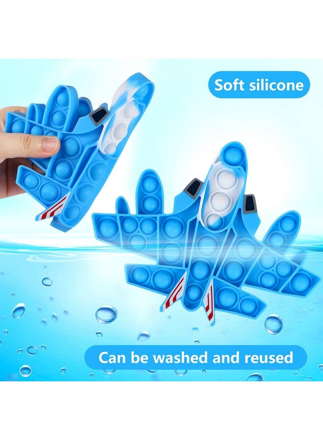 EVERMARKET 4 Pack Push Pop Bubble Sensory Fidget Toys,Rainbow Simple Fidget Toy Pack Bubble Popper Silicone Squeeze Toy Stress Relief Hand Toys Popping Game(Excavator,SUV,Aircraft, Police Car) - Image 5