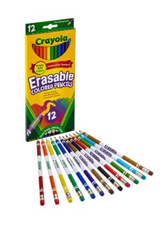 Crayola Erasable Colored Pencils, 12 Count  - Image 1