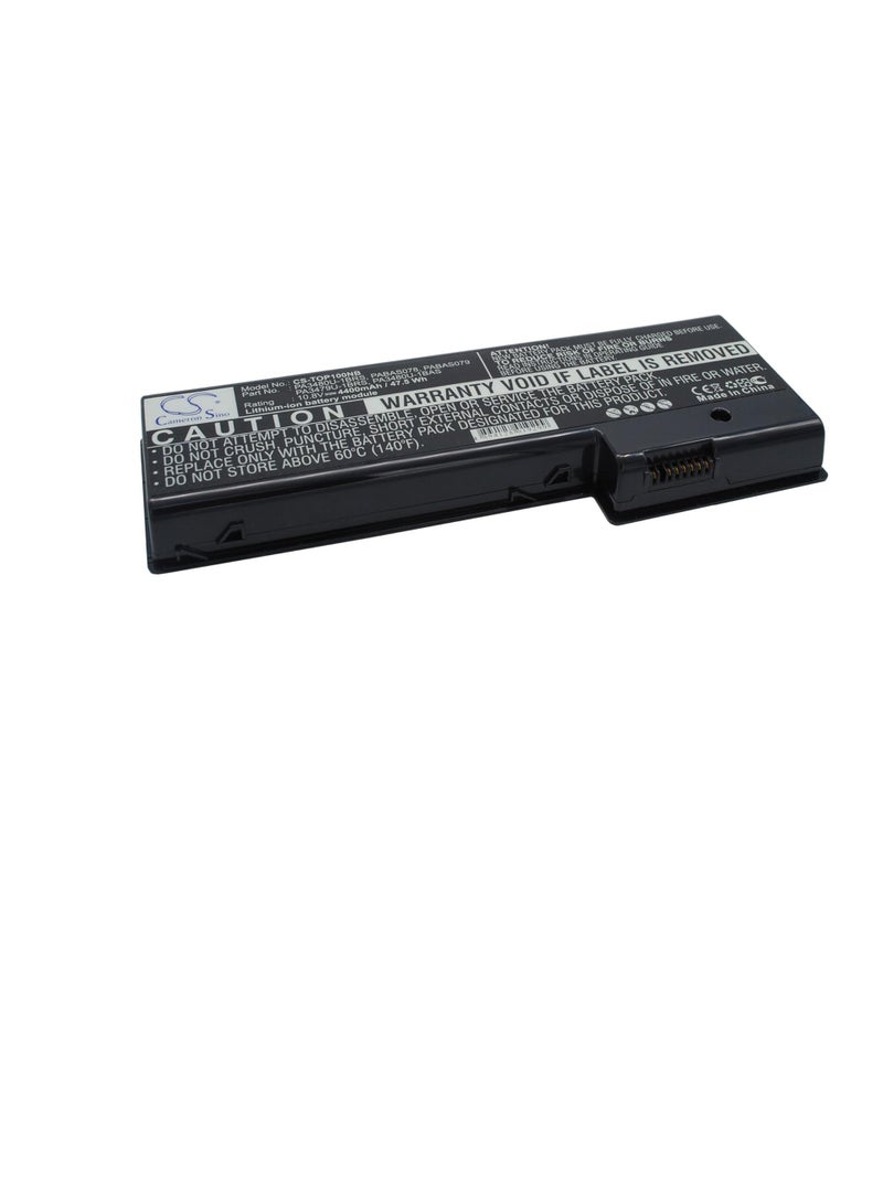 Terabyte 4400mAh/10.8V Battery Compatible with Toshiba fit P/N: PA3479U-1BRS, PA3480U-1BRS, PABAS078 - Image 1