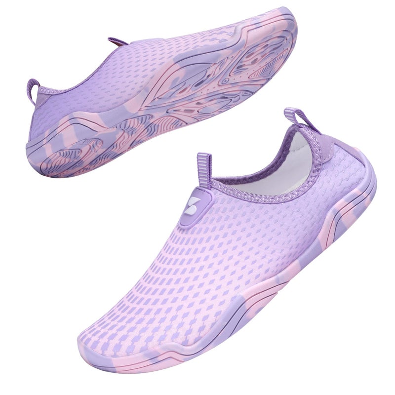 Stelle Water Shoes for Women Men Barefoot Quick Dry Aqua Socks for Swim Beach River Pool Surf Yoga ShowerLilac7MW - Image 2