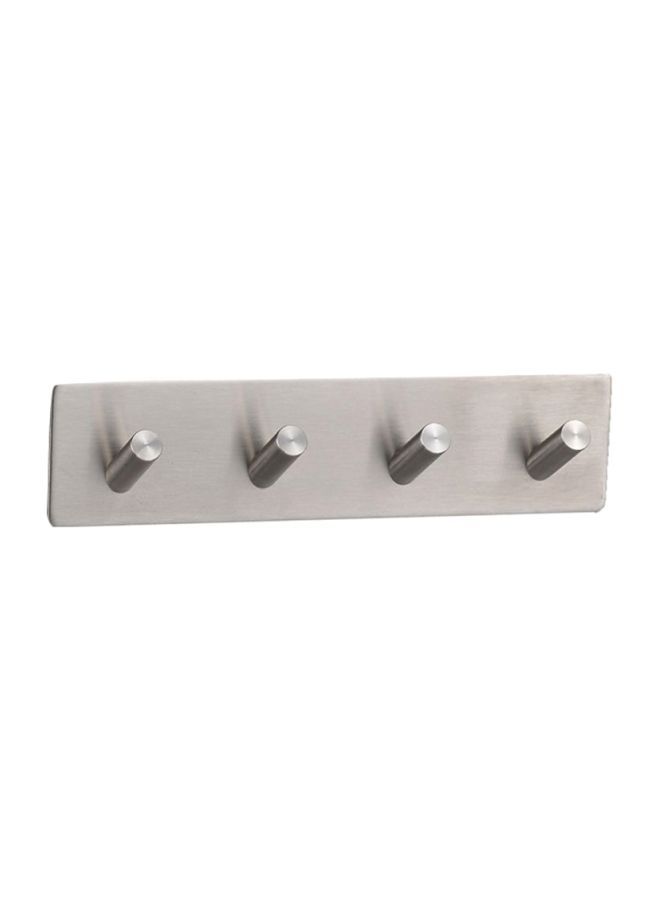 NIBEMINENT Stainless Steel Adhensive Hooks Silver 18x4.5x2.9cm  - Image 2