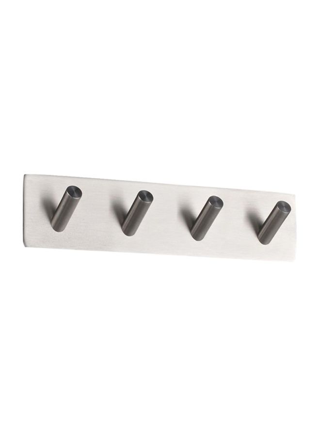 NIBEMINENT Stainless Steel Adhensive Hooks Silver 18x4.5x2.9cm  - Image 3