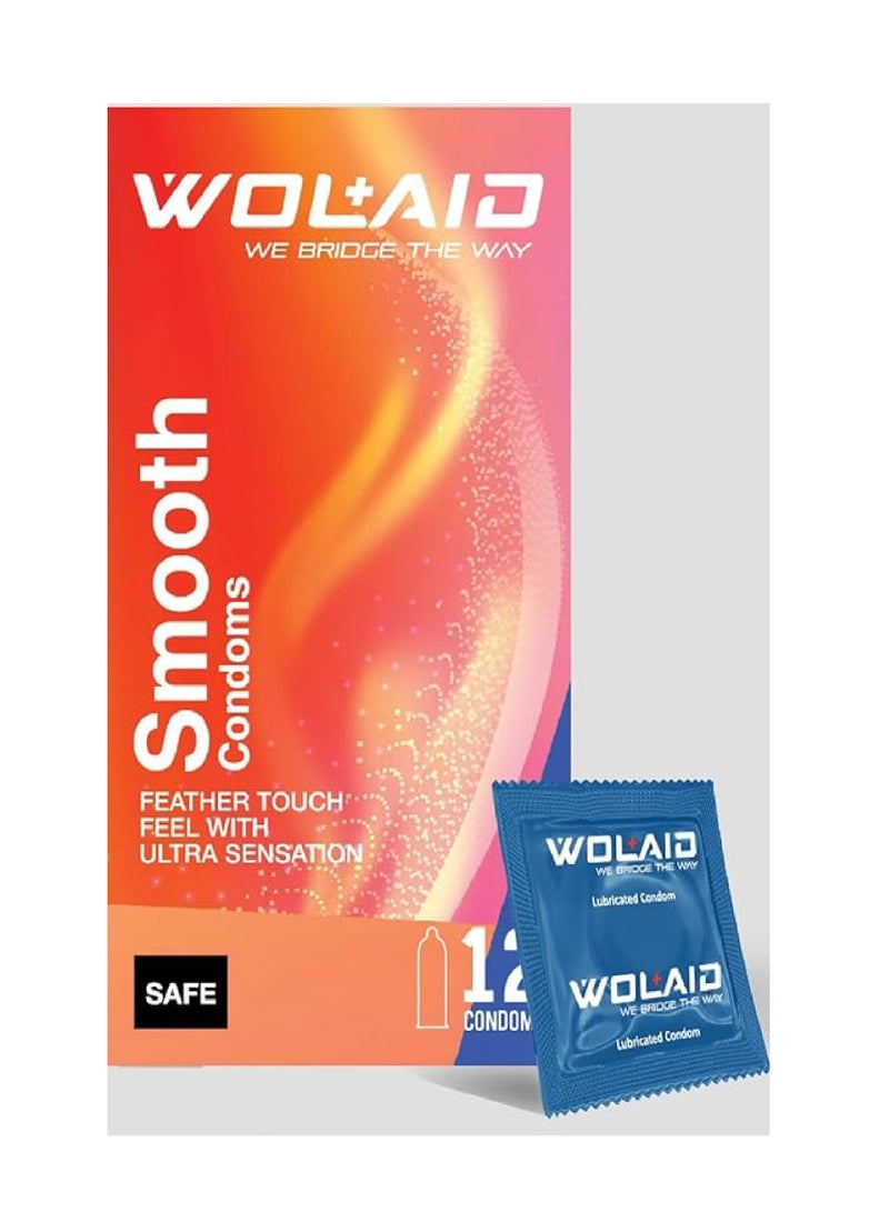 WOLAID SMOOTH CONDOMS 12'S
