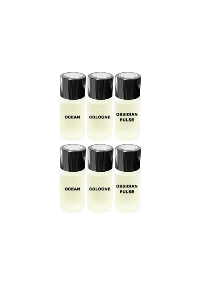KESOCI Car Air Freshener Refill Liquid Set of 6 x 10 ML Smart Car Air Freshener Refill Car Fragrance Refill Car Diffuser Refill Bold Sent Collection - Image 1