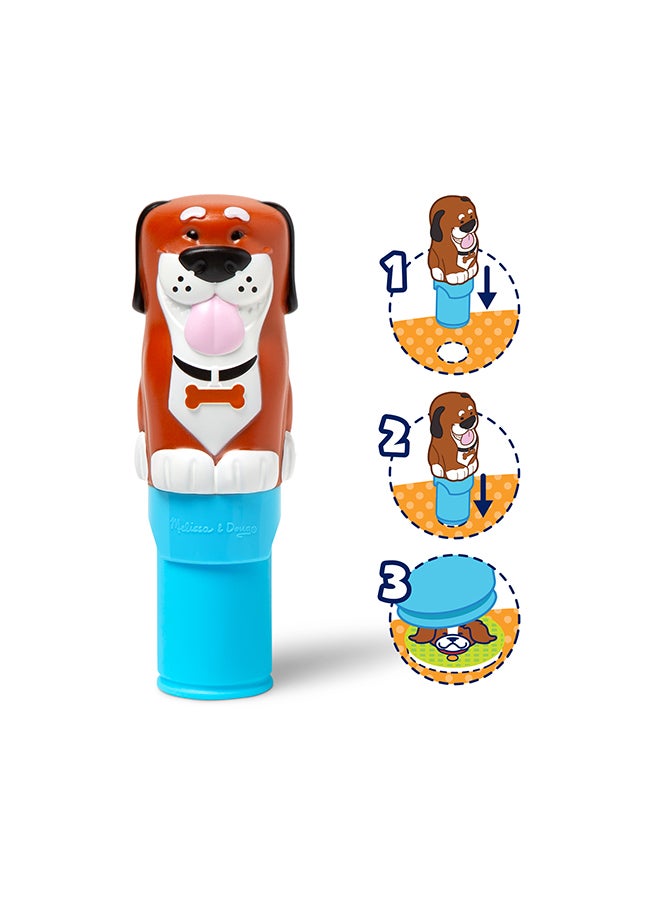 Melissa & Doug 24-Page Activity Pad and Sticker Stamper, 300 Stickers, Arts and Crafts Fidget Toy Collectible Character  - Image 1