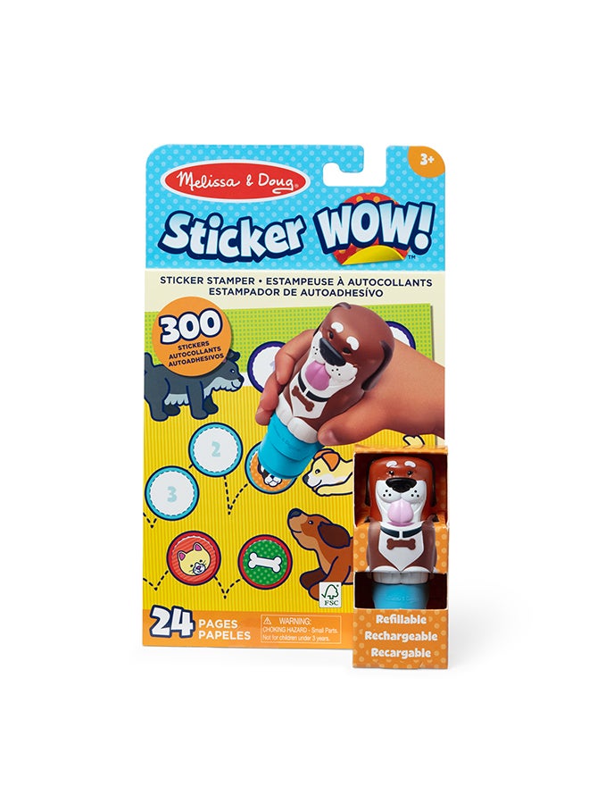 Melissa & Doug 24-Page Activity Pad and Sticker Stamper, 300 Stickers, Arts and Crafts Fidget Toy Collectible Character  - Image 2