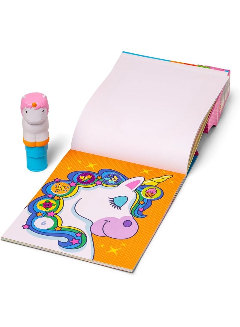 Melissa & Doug Sticker WOW! Stamper & Activity Pad – Unicorn – Mess-Free Sticker Stamper with Themed Pages – Creative Fun for Fine Motor Skills & Imaginative Play for Kids Ages 3+ | MD32013 - Image 3