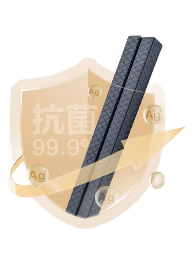 JD.com Jingzao Chopsticks, Heat-Resistant Light Alloy Chopsticks, Mold-Resistant Chinese-Style Hotel And Home Use Chopsticks, 12 Pairs - Image 2