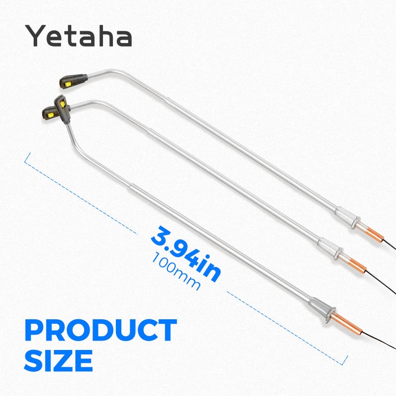Yetaha 20Pcs Model Railway Train Model Street Lights, LED Dual Lampposts, HO OO Scale, Dual Heads Gauge Model Street Light Layout, LEDs Light 3V Train Scenery Miniature Accessories - Image 3