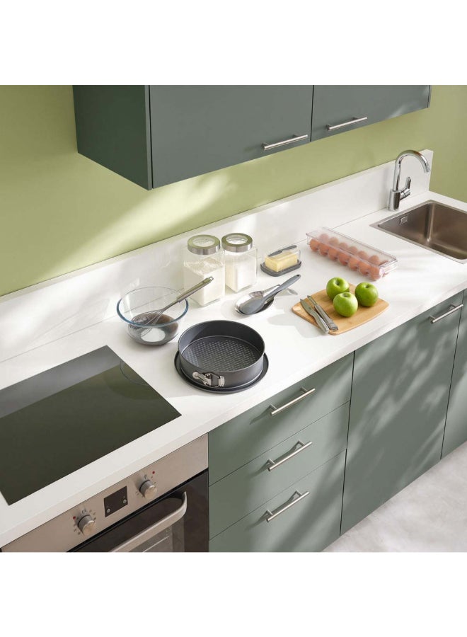 حامل ماكينة تحضير برطمان زجاجي ميرو بغطاء حافة فولاذية شفاف وفضي سعة 2 لتر 189564 - Image 4