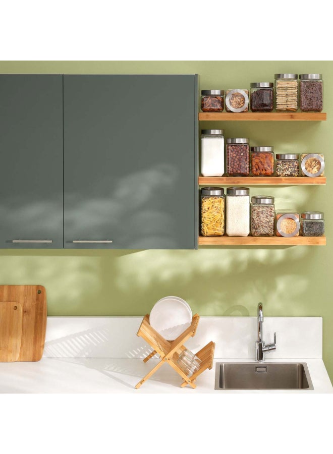 حامل ماكينة تحضير برطمان زجاجي ميرو بغطاء حافة فولاذية شفاف وفضي سعة 2 لتر 189564 - Image 3