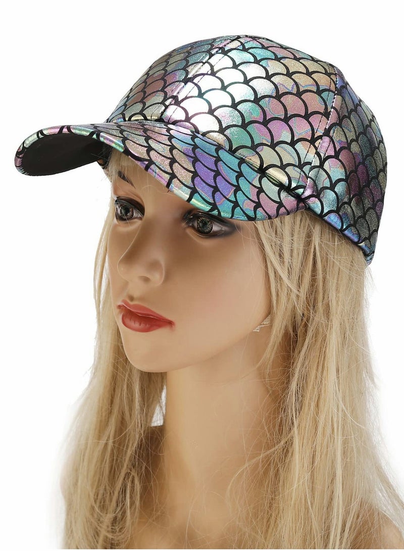 Excefore Baseball Cap, Adjustable Fish Scales Sun Visor Hats - Image 3