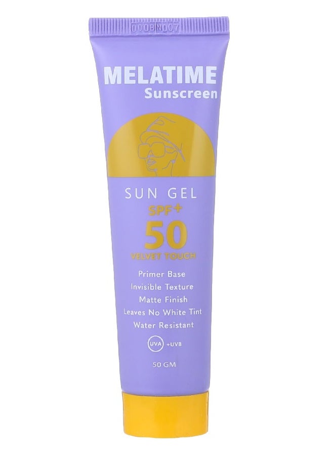 MELATIME Melatem Sunscreen Gel SPF 50+ 50g  - Image 1