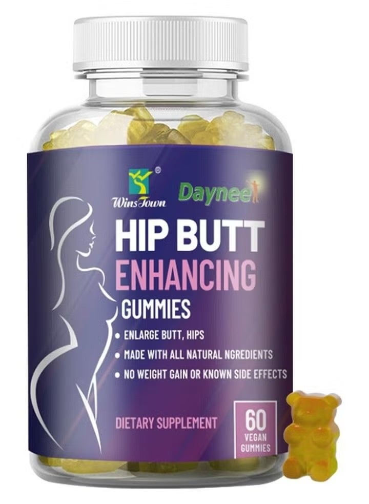 Daynee Hip Booster gummies, Natural Buttock Enlargement, Firming And Plump Hips Enhancement gummies, Buttocks Lifting Pills For Women,Dietary Supplement 60 gummies - Image 1