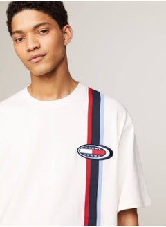 Men's Oversize Archive Strip T-Shirt - Cotton, White - pzsku/Z8C86EBEEF608ED999C44Z/45/_/1724216675/66b6ed17-beef-43a8-83f5-a47e0ae1953b