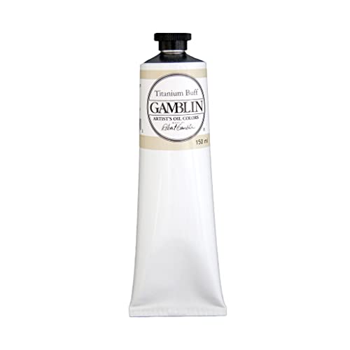 Gamblin Artist Oil, 150ml Tube, Titanium Buff (2815) - Image 1