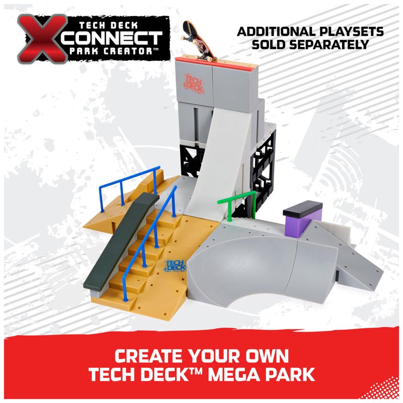 Tech Deck, Jump Nâ€™ Grind X-Connect Park Creator, Customizable and Buildable Ramp Set with Exclusive Fingerboard, Kids Toy for Ages 6 and up - Image 5