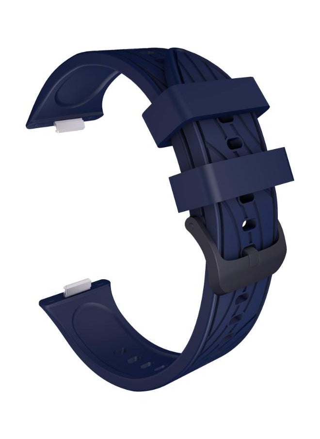 HW Silicone Sport Watch Strap/Watchband for HUAWEI Watch Fit 3 Smartwatch Blue  - Image 1