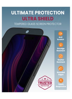 Moxedo Moxedo Ultra Shield Tempered Glass Screen Protector Privacy 9H Hardness Full Coverage Anti-Spy Protection with Auto-Align Easy Applicator for iPhone 16 Plus 6.7 inch  - Image 4