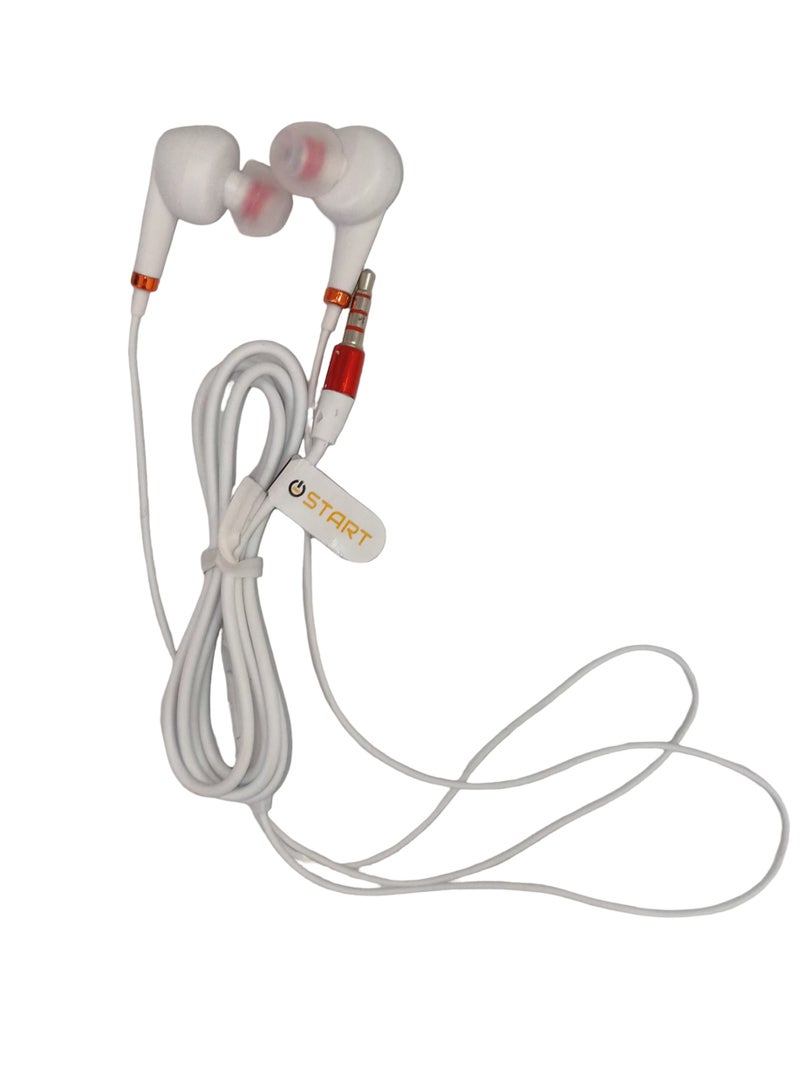 Start S6 Wired Stereo Earphone Handsfree In-Ear 3.5mm Jack  - Image 2