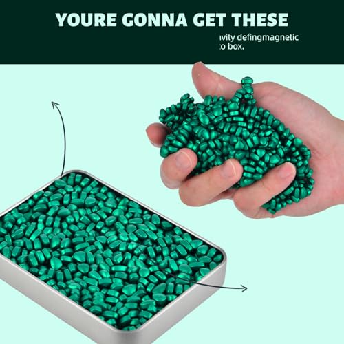 LCVUUK Putty Rocks Cyan More Than 600 Weak Magnetic Smooth Ferrite Pebbles Desk Toys and TimeKiller for Adults - Image 5