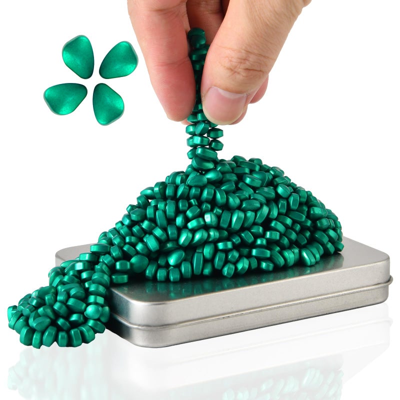 LCVUUK Putty Rocks Cyan More Than 600 Weak Magnetic Smooth Ferrite Pebbles Desk Toys and TimeKiller for Adults - Image 3