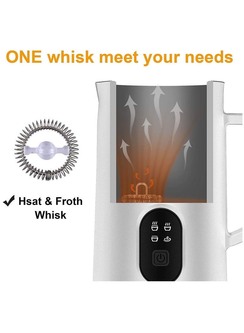 4 in 1 Hot & Cold Froth Maker Automatic Milk Foam Maker Electric Milk Frother,Automatic Milk Steamer,350ml Milk Warmer Coffee Frother Milk Heater