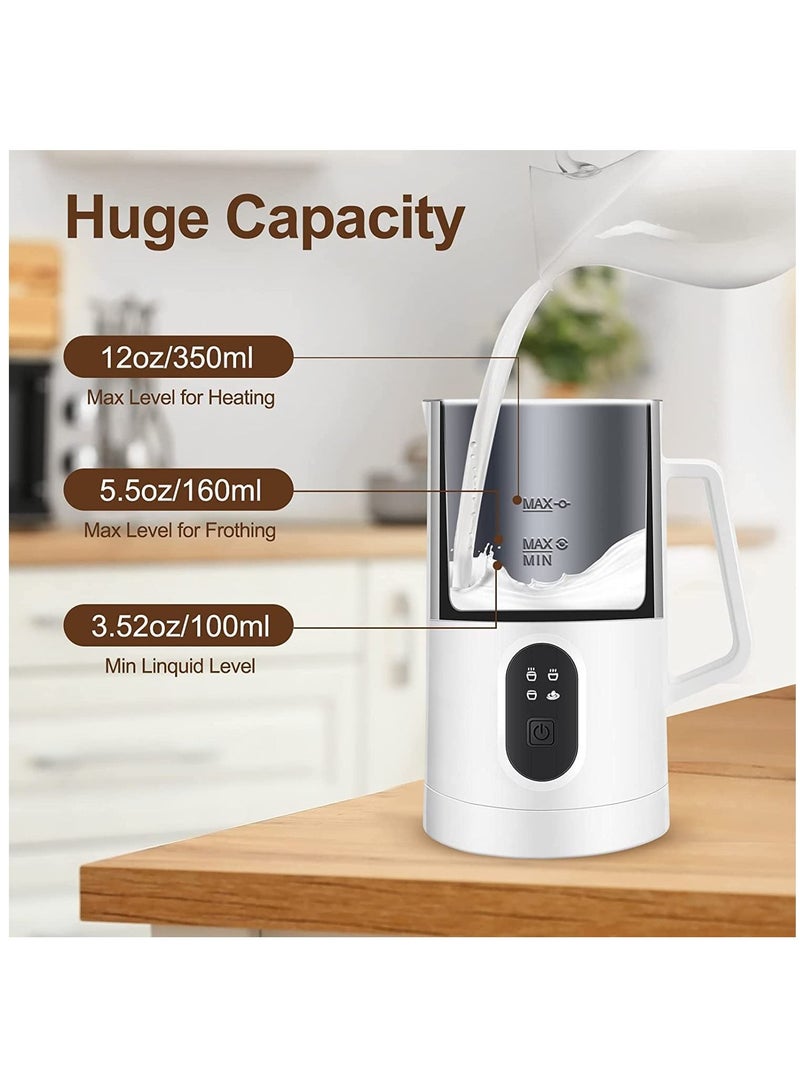 4 in 1 Hot & Cold Froth Maker Automatic Milk Foam Maker Electric Milk Frother,Automatic Milk Steamer,350ml Milk Warmer Coffee Frother Milk Heater