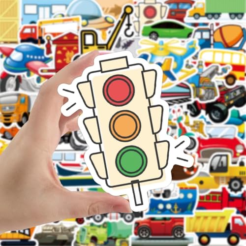 iDream Vintage Car Travel Theme Stickers (Set of 50) – Retro Car Decals for Laptops, Water Bottles, Scrapbooks, Travel Gear and More, Perfect for Car Lovers and Adventure Enthusiasts - Image 2