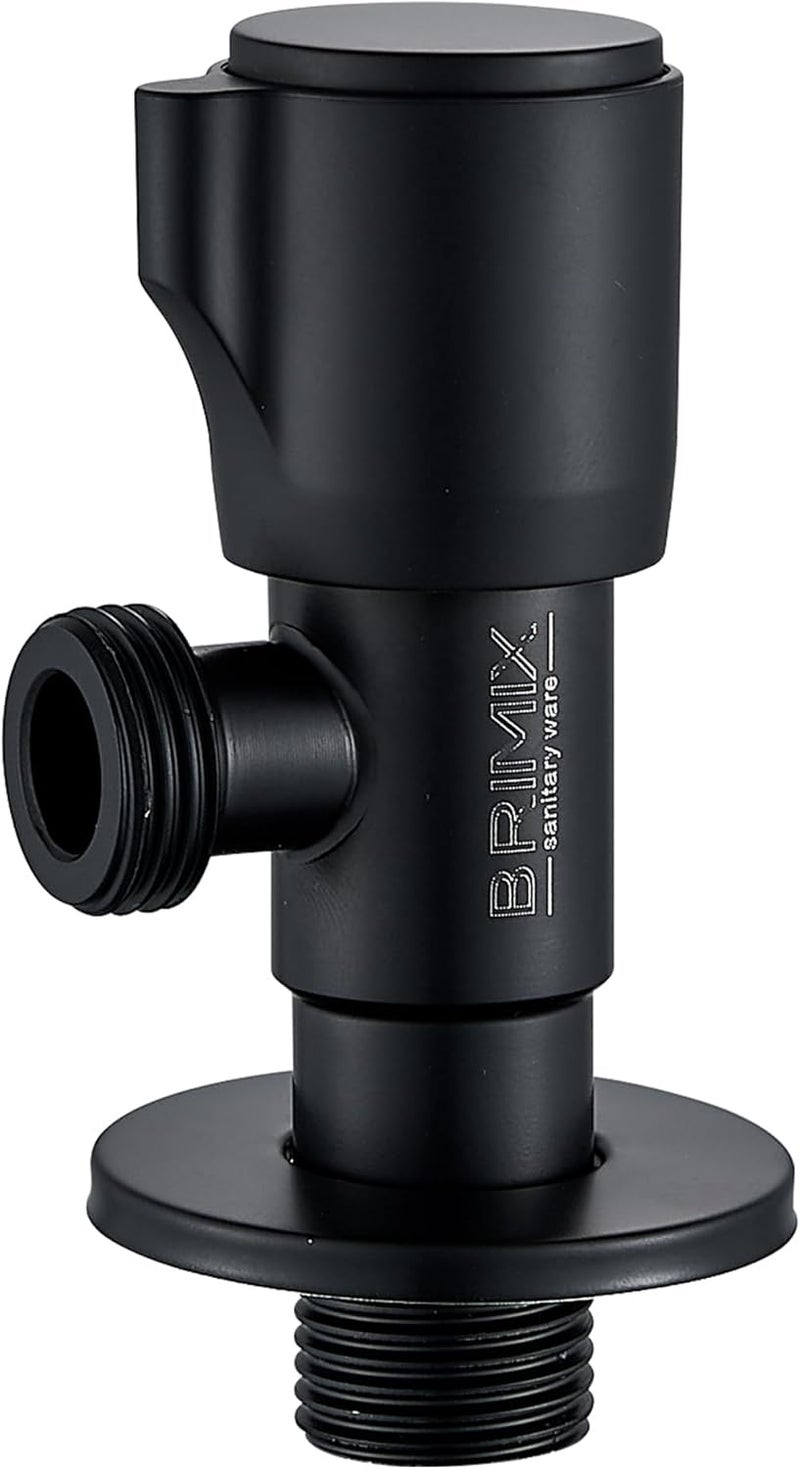 BRIMIX Heavy Duty Angle Valve G1/2 inch - Black - Image 1