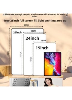 Generic 28 Inch Professional Live Fill Light Anchor LED Photography Square Flat Light Studio Photo Indoor Portrait Beauty-Specifications:【98000lmw◆Exclusive Version Brightening 60%] + Tripod Floor Stand  - Image 4