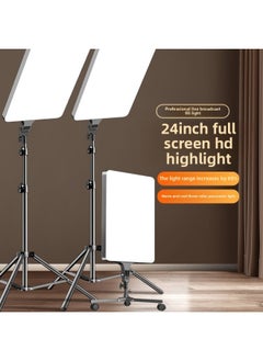 Generic 28 Inch Professional Live Fill Light Anchor LED Photography Square Flat Light Studio Photo Indoor Portrait Beauty-Specifications:【98000lmw◆Exclusive Version Brightening 60%] + Tripod Floor Stand  - Image 2