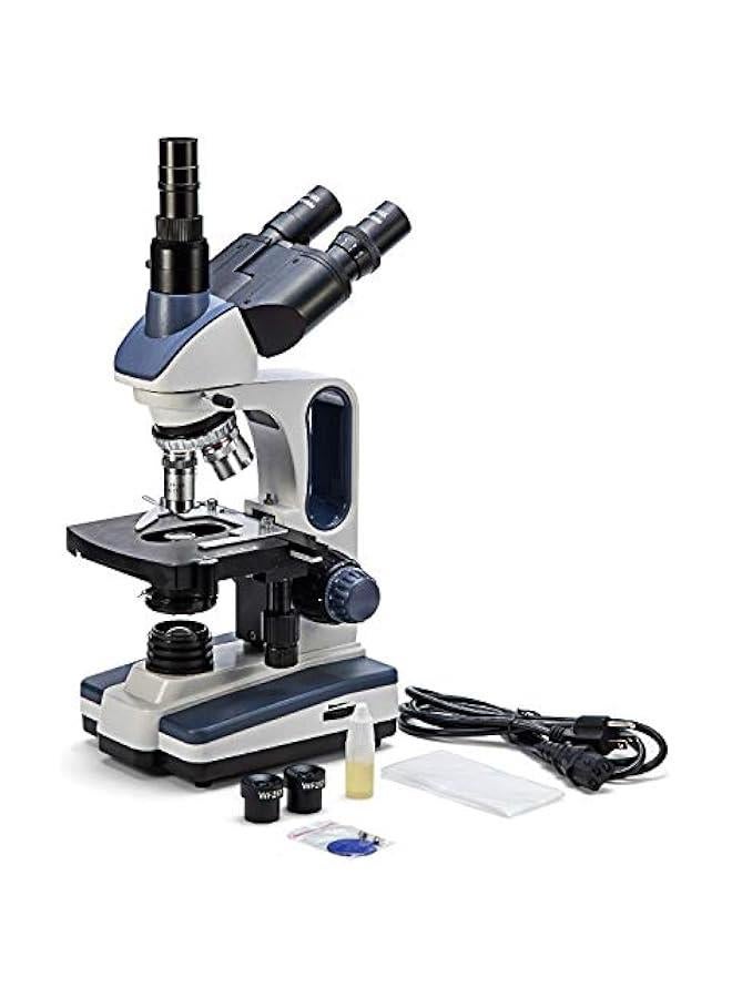 Arabest Swift SW 350T Compound Trinocular Microscope,40X-2500X Magnification,Two-Layer Mechanical Stage,with Swiftcam 16.0 mp Camera and Software Windows/Mac Compatible  - Image 2